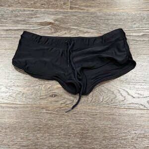 Vintage Sporti Men’s Swim Trunks Black Fitted Style Tagged Large Fits Small